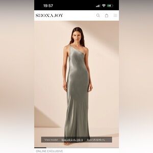 Shona Joy Sage One Shoulder Dress